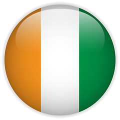 Image showing Ireland Flag Glossy Button