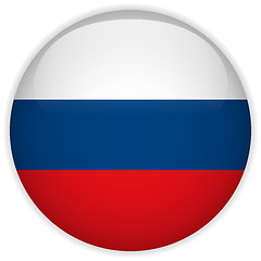 Image showing Russia Flag Glossy Button