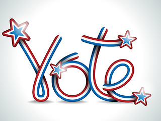 Image showing Vote USA Presidential Election Ribbon