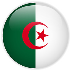 Image showing Algeria Flag Glossy Button