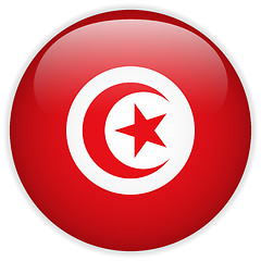 Image showing Turkey Flag Glossy Button