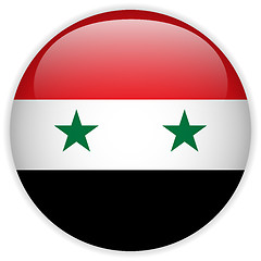 Image showing Syria Flag Glossy Button