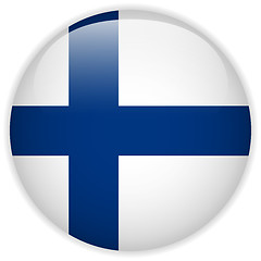 Image showing Finland Flag Glossy Button