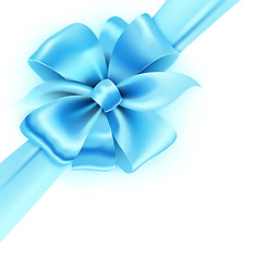 Image showing Blue bow