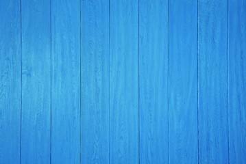 Image showing Blue wooden panel background