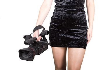 Image showing Sexy videographer