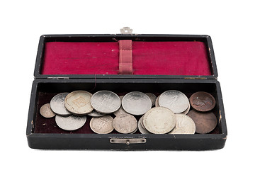 Image showing Collection of old coins