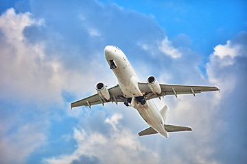 Image showing Passenger airplane taking off