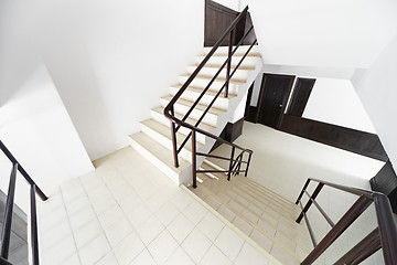 Image showing Staircase in a modern hotel