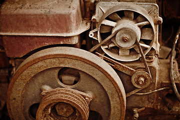 Image showing Old dilapidated machinery