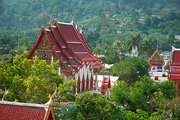 Image showing Buddhist temple - Thailand, Phuket, Wat Chalong.