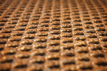 Image showing Surface of a rusty metal floor