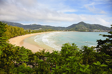 Image showing Tropical ocean with the beach - Thailand, Phuket, Kamala