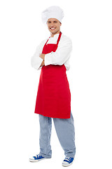 Image showing Full length portrait of chef posing in style