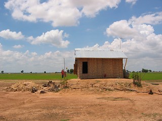 Image showing Woodshed In Cambodia