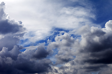 Image showing Sun behind the clouds