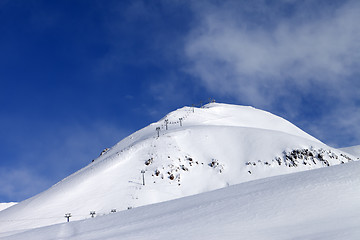 Image showing Ropeway at ski resort