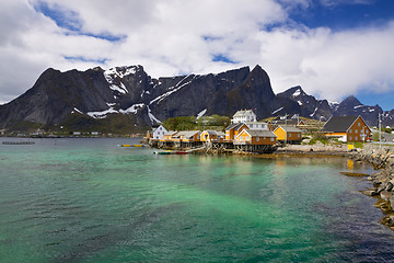 Image showing Village Sakrisoy on Lofoten