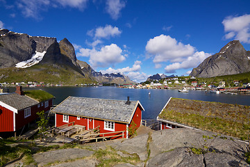 Image showing Fishing huts