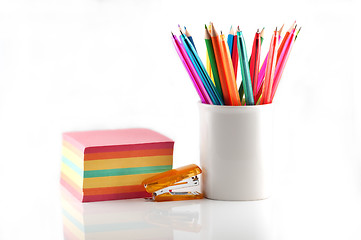 Image showing Assortment of stationery