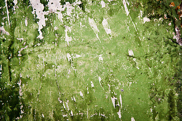 Image showing stained green in a spray wall