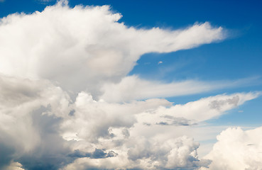 Image showing blue sky with white clouds