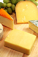 Image showing Cheddar cheeseboard