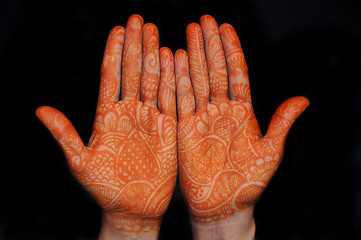 Image showing mehandi