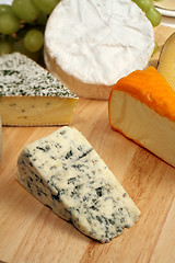 Image showing Danish blue cheeseboard