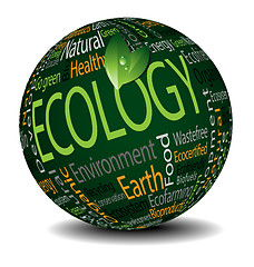 Image showing Ecology tag cloud sphere