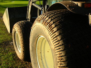 Image showing Tractor wheel