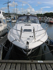 Image showing Boat at a marina