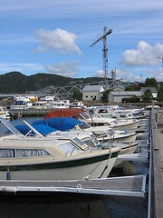 Image showing At a marina