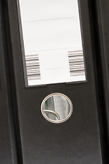 Image showing Single Black Folder (Front View)