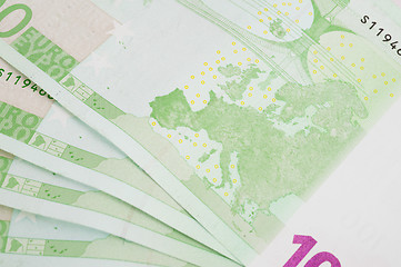 Image showing euro banknotes