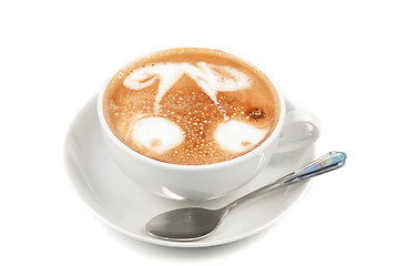 Image showing latte closeup