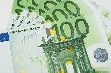 Image showing euro banknotes