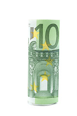Image showing Roll of one hundred euro