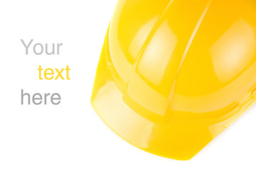 Image showing Yellow build helmet