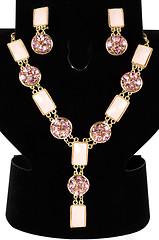 Image showing necklace with pendants and earrings