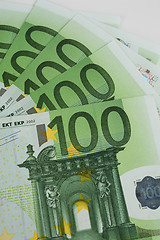 Image showing euro banknotes