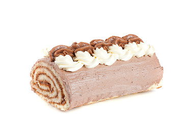 Image showing Chocolate Swiss roll