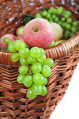 Image showing apples and grapes