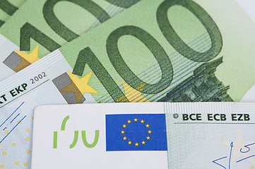 Image showing euro banknotes