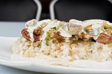 Image showing risotto with chicken liver