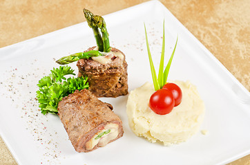 Image showing Grilled meat rolls