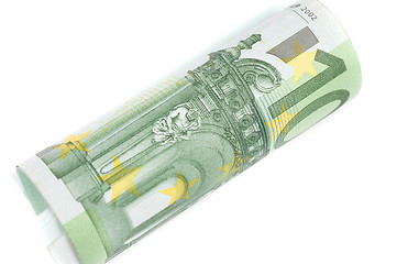 Image showing Roll of one hundred euro