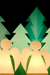 Image showing Paper angels