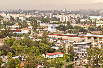 Image showing Aerial view of Addis Ababa