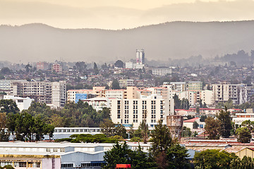 Image showing Aerial view of Addis Ababa